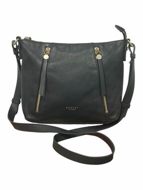 Radley London Black Pebbled Leather Crossbody - Like New
